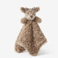 light brown female fawn plush security blanket