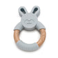Loulou Lollipop grey blue silicone bunny teether