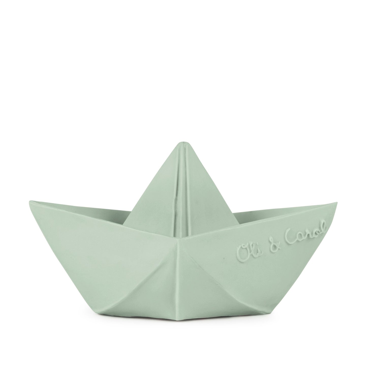 plant based and organic origami bath boat toy.