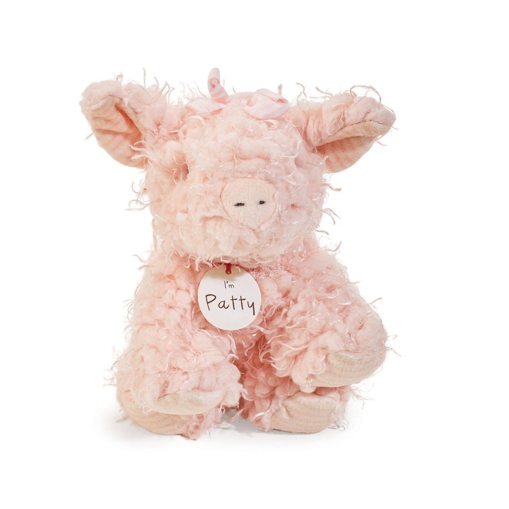 patty the pig plush made by Bunnies by the Bay