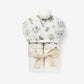 organic muslin baby bath towel with koala print